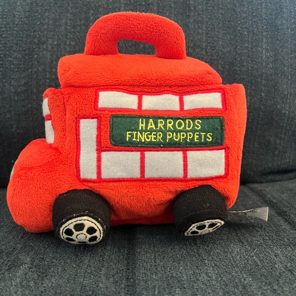 Harrod’s Bears Day Out finger puppet plush bus with 3 bears. 2007 - Picture 2 of 16